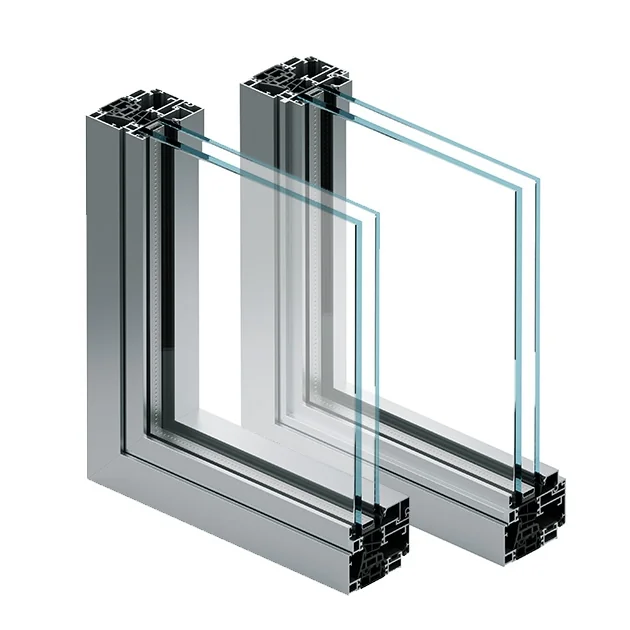 Aluminijski prozori i vrata C67K, Presjek sustava C67K
