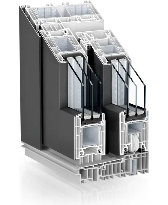 PremiDoor 76, AluClip anthrazit